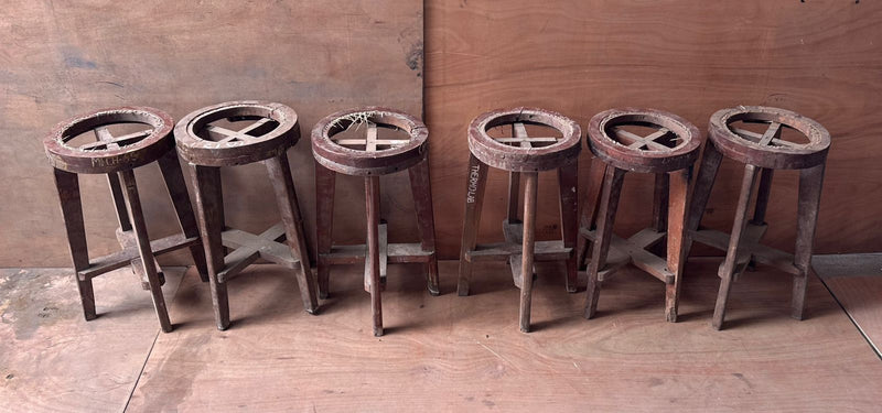 Set of 6 barstools. Available individually.