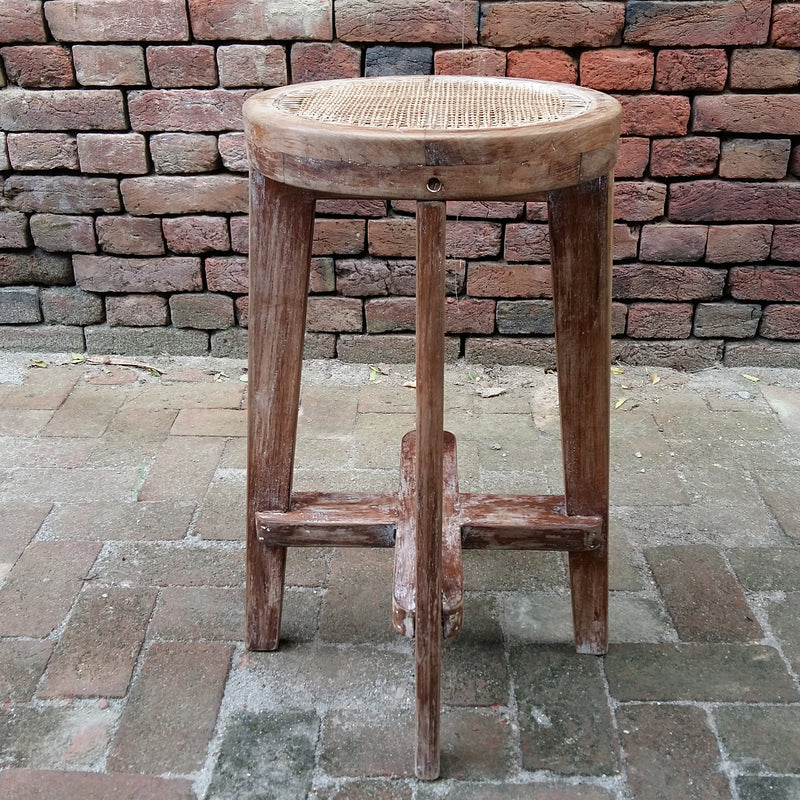 Cane Wooden Stool